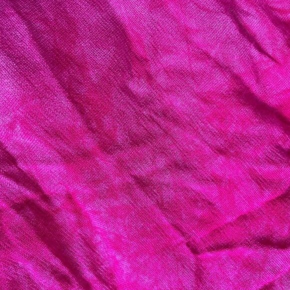 Vintage 80s/90s Bright Pink Morocco Maxi Dress Women’s Size XL Boho Hand Dyed - Picture 8 of 9